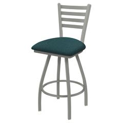 XL 410 Jackie 36" Swivel Extra Tall Bar Stool with Anodized Nickel Finish and Graph Tidal Seat
