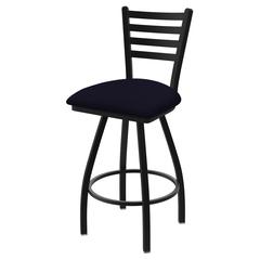 XL 410 Jackie 36" Swivel Extra Tall Bar Stool with Black Wrinkle Finish and Canter Twilight Seat