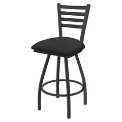 XL 410 Jackie 36" Swivel Extra Tall Bar Stool with Pewter Finish and Canter Iron Seat
