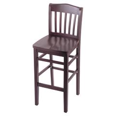3110 25" Counter Stool with Dark Cherry Finish and a Dark Cherry Seat