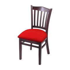 3120 18" Chair with Dark Cherry Finish and Canter Red Seat