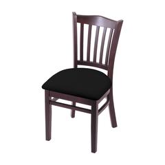 3120 18" Chair with Dark Cherry Finish and Black Vinyl Seat