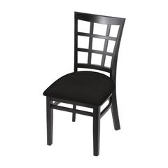 3130 18" Chair with Black Finish and Canter Espresso Seat