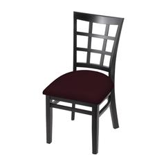 3130 18" Chair with Black Finish and Canter Bordeaux Seat