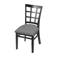 3130 18" Chair with Black Finish and Canter Folkstone Grey Seat