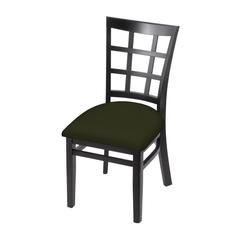 3130 18" Chair with Black Finish and Canter Pine Seat