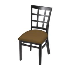 3130 18" Chair with Black Finish and Canter Saddle Seat
