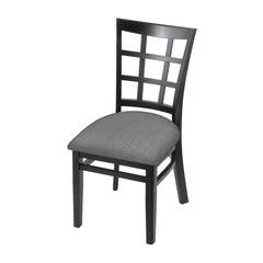3130 18" Chair with Black Finish and Graph Alpine Seat