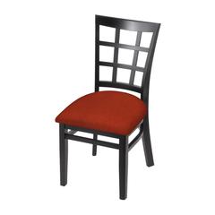 3130 18" Chair with Black Finish and Graph Poppy Seat