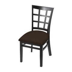 3130 18" Chair with Black Finish and Rein Coffee Seat