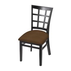 3130 18" Chair with Black Finish and Rein Thatch Seat