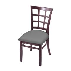3130 18" Chair with Dark Cherry Finish and Canter Folkstone Grey Seat