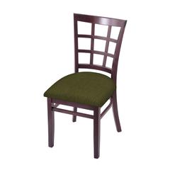 3130 18" Chair with Dark Cherry Finish and Graph Parrot Seat