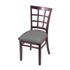 3130 18" Chair with Dark Cherry Finish and Graph Alpine Seat