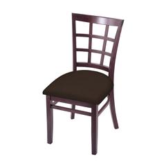 3130 18" Chair with Dark Cherry Finish and Rein Coffee Seat