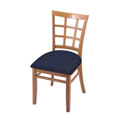 3130 18" Chair with Medium Finish and Graph Anchor Seat
