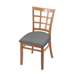 3130 18" Chair with Medium Finish and Graph Alpine Seat