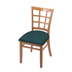 3130 18" Chair with Medium Finish and Graph Tidal Seat