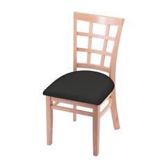 3130 18" Chair with Natural Finish and Canter Iron Seat
