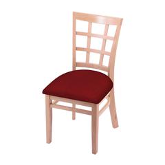 3130 18" Chair with Natural Finish and Graph Ruby Seat
