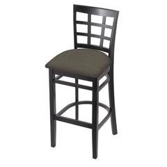 3130 25" Counter Stool with Black Finish and Graph Chalice Seat