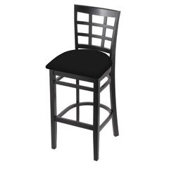 3130 25" Counter Stool with Black Finish and Black Vinyl Seat