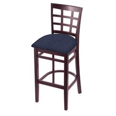 3130 25" Counter Stool with Dark Cherry Finish and Graph Anchor Seat
