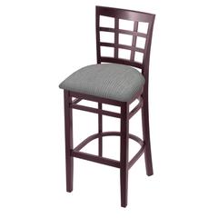 3130 25" Counter Stool with Dark Cherry Finish and Graph Alpine Seat