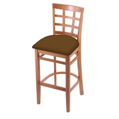 3130 25" Counter Stool with Medium Finish and Canter Thatch Seat