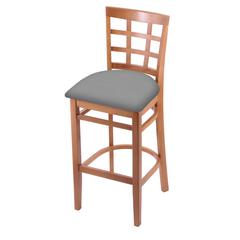 3130 25" Counter Stool with Medium Finish and Canter Folkstone Grey Seat