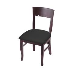 3160 18" Chair with Dark Cherry Finish and Canter Iron Seat