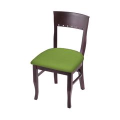 3160 18" Chair with Dark Cherry Finish and Canter Kiwi Green Seat