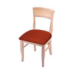 3160 18" Chair with Natural Finish and Graph Poppy Seat