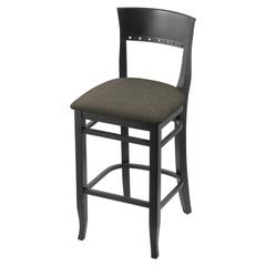 3160 25" Bar Stool with Black Finish and Graph Chalice Seat