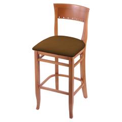 3160 25" Bar Stool with Medium Finish and Canter Thatch Seat