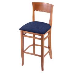 3160 25" Bar Stool with Medium Finish and Graph Anchor Seat