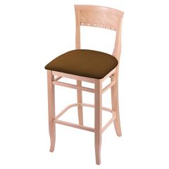 3160 25" Bar Stool with Natural Finish and Canter Thatch Seat