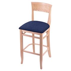 3160 25" Bar Stool with Natural Finish and Graph Anchor Seat