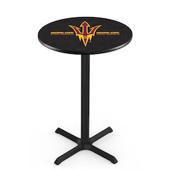 L211 Arizona State University (Pitchfork) 42' Tall - 36' Top Pub Table w/ Black Wrinkle Finish
