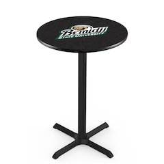 L211 Bemidji State University 42' Tall - 36' Top Pub Table w/ Black Wrinkle Finish