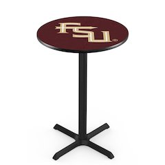 L211 Florida State (Script) 42' Tall - 36' Top Pub Table w/ Black Wrinkle Finish