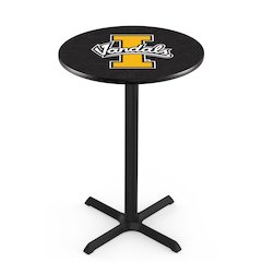 L211 University of Idaho 42' Tall - 36' Top Pub Table w/ Black Wrinkle Finish