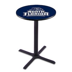 L211 University of North Florida 42' Tall - 36' Top Pub Table w/ Black Wrinkle Finish