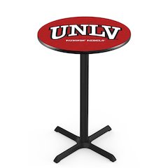 L211 University of Nevada Las Vegas 42' Tall - 36' Top Pub Table w/ Black Wrinkle Finish