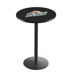 L214 Bemidji State University 42' Tall - 36' Top Pub Table w/ Black Wrinkle Finish