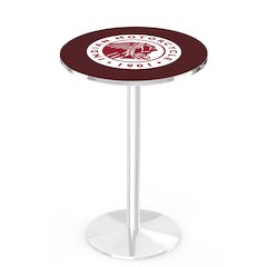 L214 Indian Motorcycle 42" Tall - 36" Top Pub Table with Chrome Finish