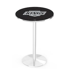 L214 Los Angeles Kings 42" Tall - 36" Top Pub Table with Chrome Finish (2614)