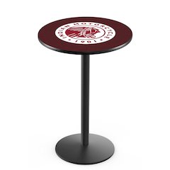 L214 Indian Motorcycle 42' Tall - 36' Top Pub Table w/ Black Wrinkle Finish