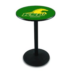 L214 Kentucky State University 42' Tall - 36' Top Pub Table w/ Black Wrinkle Finish