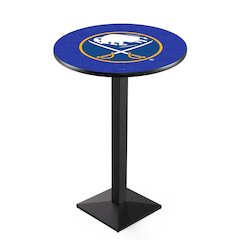 L217 Buffalo Sabres 42" Tall - 36" Top Pub Table with Black Wrinkle Finish (9354)